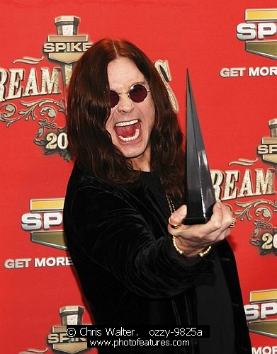 Photo of Ozzy Osbourne for media use , reference; ozzy-9825a,www.photofeatures.com
