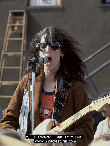 Photo of Patti Smith Photo of Patti Smith by Chris Walter , reference; patti-smith-89a,www.photofeatures.com