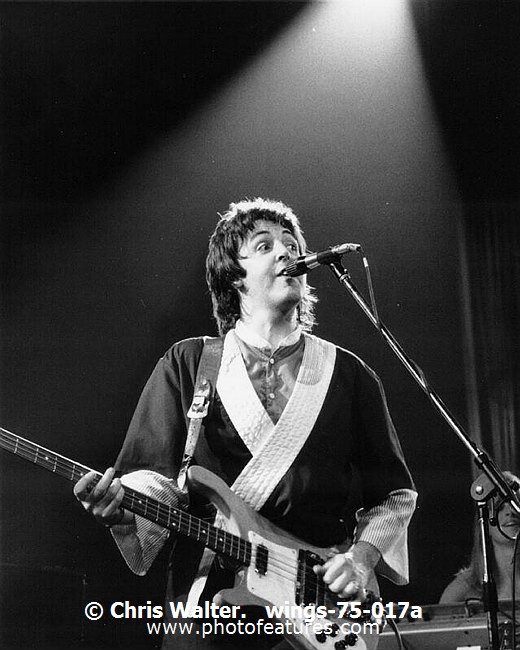 Photo of Wings Paul McCartney and Linda McCartney for media use , reference; wings-75-017a,www.photofeatures.com