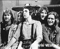 Wings 1972 Denny Seiwell, Linda McCartney, Paul McCartney, Denny Laine and Henry McCullough<br> Chris Walter<br>