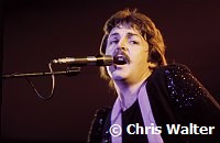 Wings 1976 Paul McCartney at Wembley<br> Chris Walter