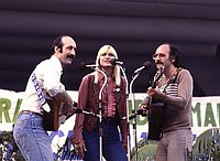 Photo of Peter Paul & Mary 1978 Survival Sunday<br> Chris Walter<br>