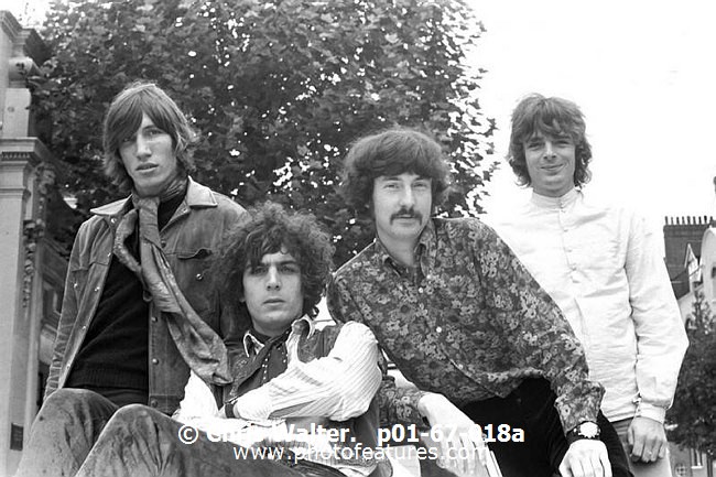Photo of Pink Floyd for media use , reference; p01-67-018a,www.photofeatures.com