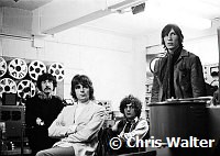 Pink Floyd 1967 Nick Mason, Rick Wright, Syd Barrett and Roger Waters at the BBC (John Peel Show?).