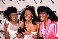 Photo of Pointer Sisters 1985 June Pointer, Anita Pointer and Ruth Pointer at American Music Awards<br>Photo by Chris Walter/Photofeatures<br>