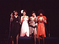 Photo of Pointer Sisters 1974 Ruth Pointer, Anita Pointer, Bonnie Pointer and June Pointer<br>Photo by Chris Walter/Photofeatures<br>