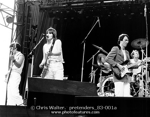 Photo of Pretenders for media use , reference; pretenders_83-001a,www.photofeatures.com