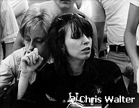 Pretenders 1980 Chrissie Hynde at Tower Records.<br> Chris Walter