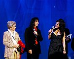 Alice Cooper and Sheryl Cooper at Alice Cooper's Christmas Pudding show to benefit his Solid Rock Foundation for children, Dodge Theatre in Phoenix, December 17th 2005.<br>Photo by Chris Walter/Photofeatures