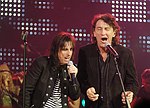 Alice Cooper and Fee Waybill<br>at Alice Cooper's Christmas Pudding show to benefit his Solid Rock Foundation for children, Dodge Theatre in Phoenix, December 17th 2005.<br>Photo by Chris Walter/Photofeatures