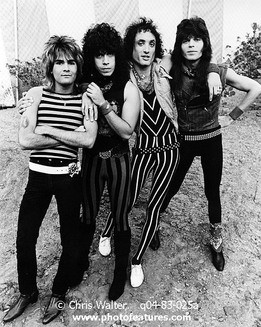 Photo of Quiet Riot for media use , reference; q04-83-025a,www.photofeatures.com