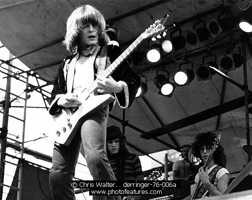 Photo of Rick Derringer by Chris Walter , reference; derringer-76-006a,www.photofeatures.com