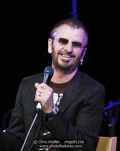 Photo of Ringo Starr by Chris Walter , reference; ringo8119a,www.photofeatures.com