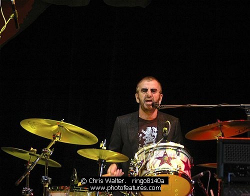 Photo of Ringo Starr by Chris Walter , reference; ringo8140a,www.photofeatures.com