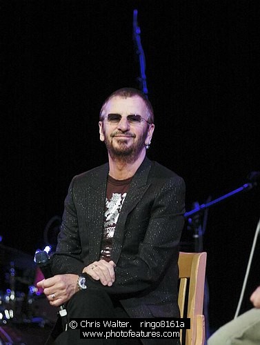 Photo of Ringo Starr by Chris Walter , reference; ringo8161a,www.photofeatures.com