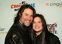 Photo of Peter Reckell and guest<br>at the 2004 Rock The Vote  Awards at the Hollywood Palladium