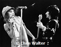 Rod Stewart 1975 with Ron Wood in The Faces<br><br><br>