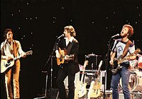 Photo of McGuinn Clark Hillman 1979 Gene Clark, Roger McGuinn and Chris Hillman on Midnight Special<br> Chris Walter<br>