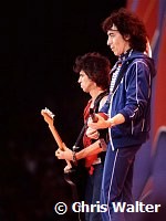 Rolling Stones 1982 Keith Richards and Bill Wyman<br><br>