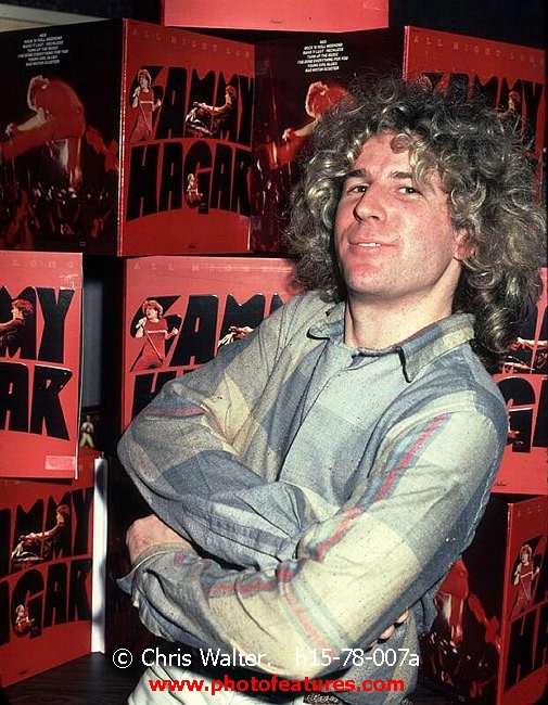 Photo of Sammy Hagar for media use , reference; h15-78-007a,www.photofeatures.com