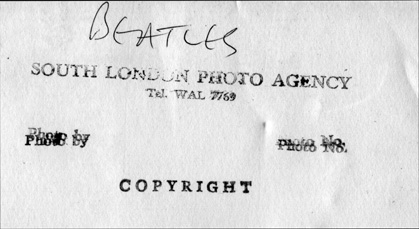Copyright stamp from South London Photo Agency