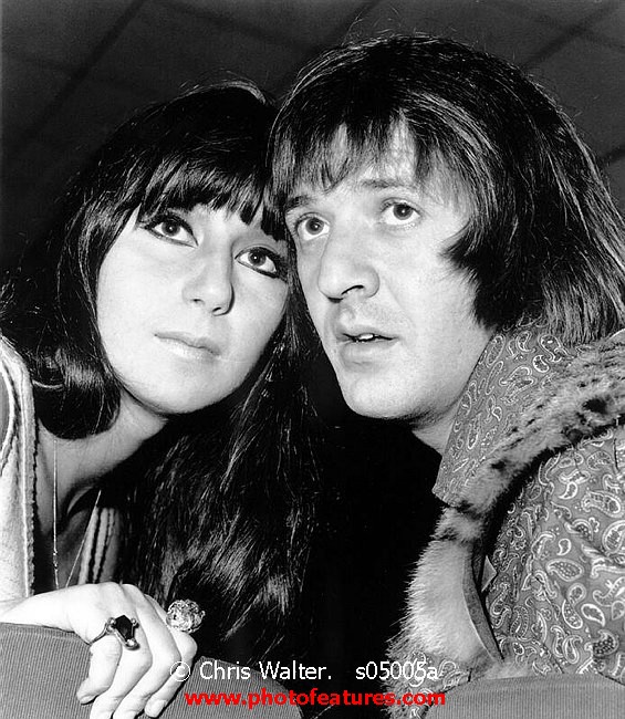 Sonny and Cher s05005a photography by © Chris Walter Photo of Sonny and Cher for media use , reference; s05005a,www.photofeatures.com