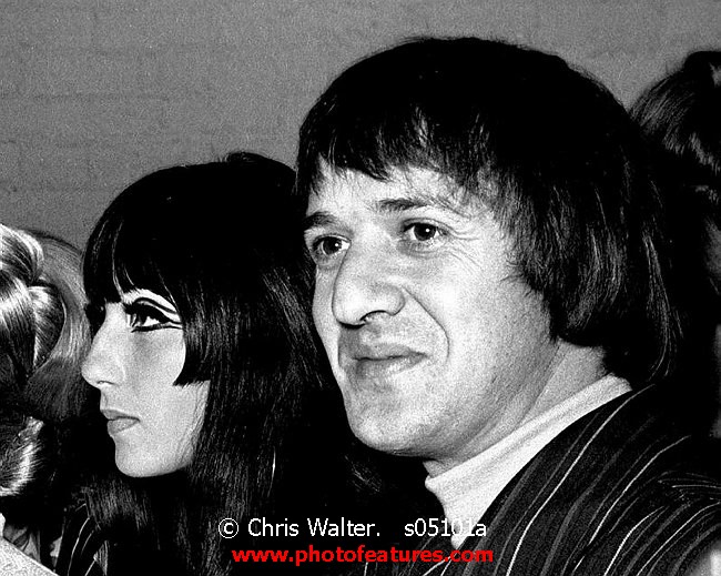 Sonny and Cher s05101a photography by © Chris Walter Photo of Sonny and Cher for media use , reference; s05101a,www.photofeatures.com