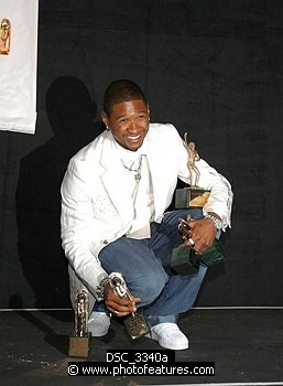 Photo of Usher<br><br>at the 2005 Soul Train Awards at Paramount Studios in Hollywood, February 28th 2005. Photo by Chris Walter / Photofeatures , reference; DSC_3340a