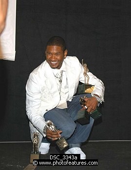 Photo of Usher<br><br>at the 2005 Soul Train Awards at Paramount Studios in Hollywood, February 28th 2005. Photo by Chris Walter / Photofeatures , reference; DSC_3343a