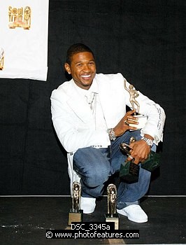 Photo of Usher<br><br>at the 2005 Soul Train Awards at Paramount Studios in Hollywood, February 28th 2005. Photo by Chris Walter / Photofeatures , reference; DSC_3345a