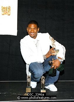 Photo of Usher<br><br>at the 2005 Soul Train Awards at Paramount Studios in Hollywood, February 28th 2005. Photo by Chris Walter / Photofeatures , reference; DSC_3346a