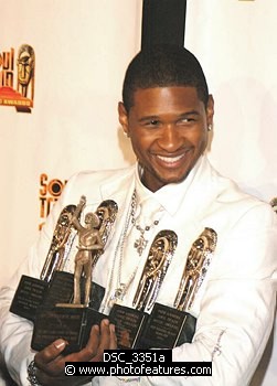 Photo of Usher<br><br>at the 2005 Soul Train Awards at Paramount Studios in Hollywood, February 28th 2005. Photo by Chris Walter / Photofeatures , reference; DSC_3351a