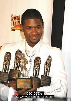 Photo of Usher<br><br>at the 2005 Soul Train Awards at Paramount Studios in Hollywood, February 28th 2005. Photo by Chris Walter / Photofeatures , reference; DSC_3353a
