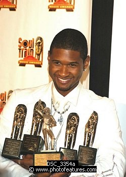 Photo of Usher<br><br>at the 2005 Soul Train Awards at Paramount Studios in Hollywood, February 28th 2005. Photo by Chris Walter / Photofeatures , reference; DSC_3354a