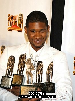 Photo of Usher<br><br>at the 2005 Soul Train Awards at Paramount Studios in Hollywood, February 28th 2005. Photo by Chris Walter / Photofeatures , reference; DSC_3359a