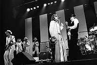 Photo of Southside Johnny 1976 with Asbury Jukes at CBS Convention.<br> Chris Walter<br>