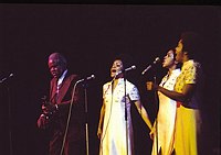 Photo of Staple Singers 1974<br> Chris Walter<br>