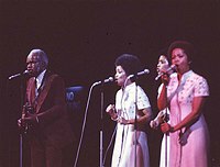 Photo of Staple Singers 1974<br> Chris Walter<br>