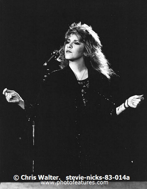 Photo of Stevie Nicks for media use , reference; stevie-nicks-83-014a,www.photofeatures.com