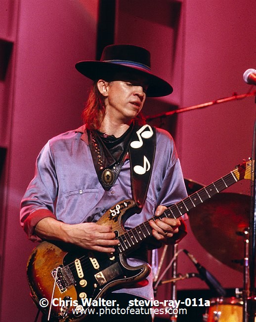 Photo of Stevie Ray Vaughan for media use , reference; stevie-ray-011a,www.photofeatures.com