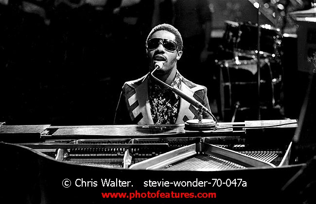Photo of Stevie Wonder for media use , reference; stevie-wonder-70-047a,www.photofeatures.com
