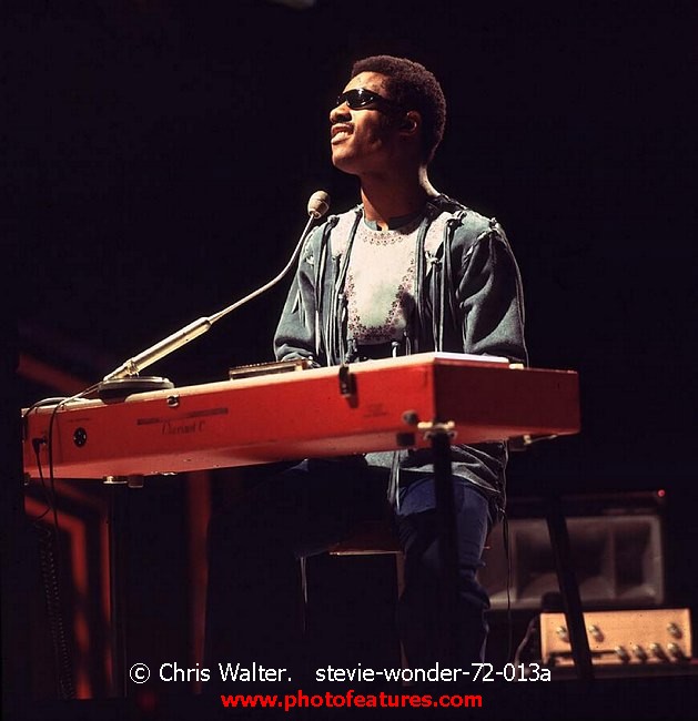 Photo of Stevie Wonder for media use , reference; stevie-wonder-72-013a,www.photofeatures.com