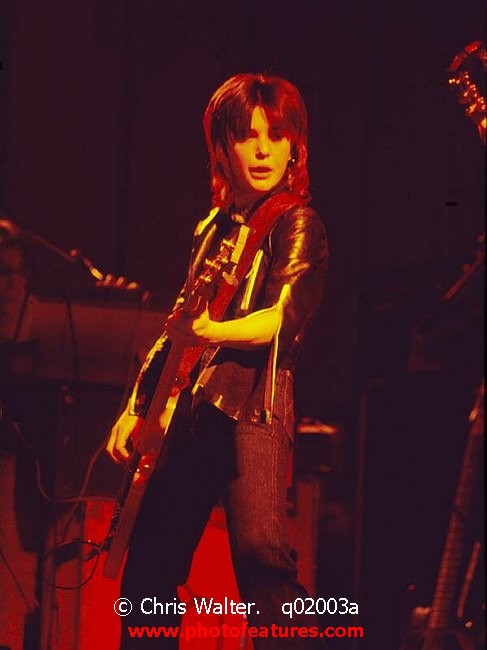 Photo of Suzi Quatro for media use , reference; q02003a,www.photofeatures.com