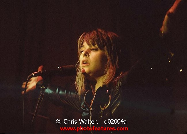 Photo of Suzi Quatro for media use , reference; q02004a,www.photofeatures.com