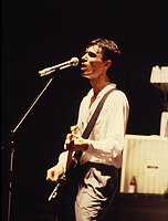 Photo of Talking Heads 1982 David Byrne<br> Chris Walter<br>