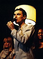 Photo of Talking Heads 1983 David Byrne<br> Chris Walter<br>