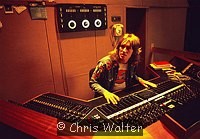 Photo of Alvin Lee 1975 in his home recording studio<br> Chris Walter<br>
