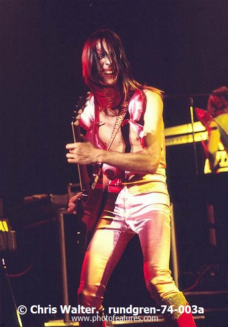 Photo of Todd Rundgren for media use , reference; rundgren-74-003a,www.photofeatures.com