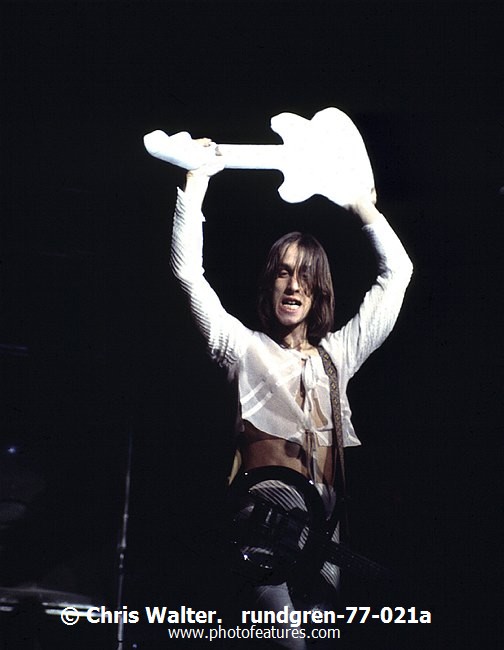 Photo of Todd Rundgren for media use , reference; rundgren-77-021a,www.photofeatures.com