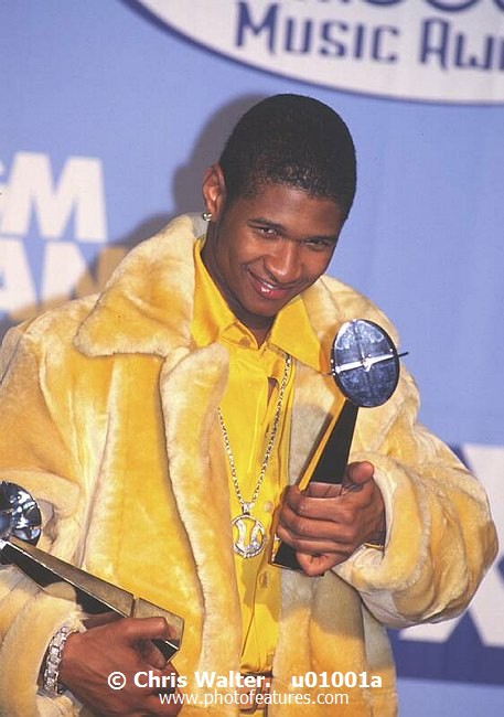 Photo of Usher for media use , reference; u01001a,www.photofeatures.com